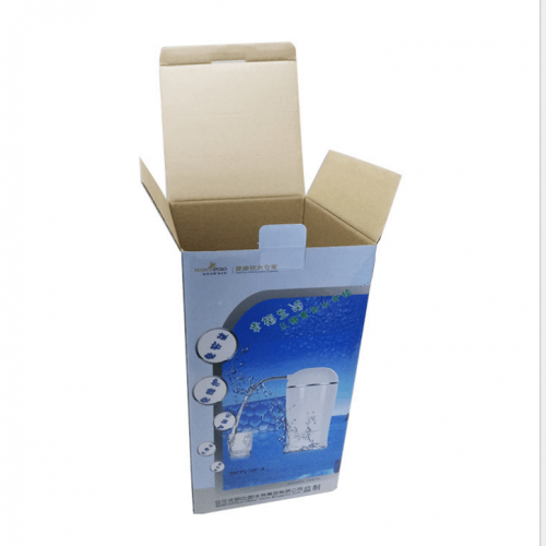 供應(yīng)價格便宜的定制彩色印花頂部郵包紙板紙包裝瓦楞紙箱